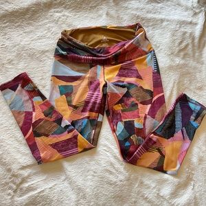 Prana Kimble Printed Leggings, Wine Mixer